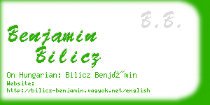 benjamin bilicz business card